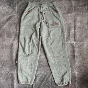 Men's Vintage Y2K Clench Jeans Double Knee Heather Gray Sweatpant Sweats Sz M